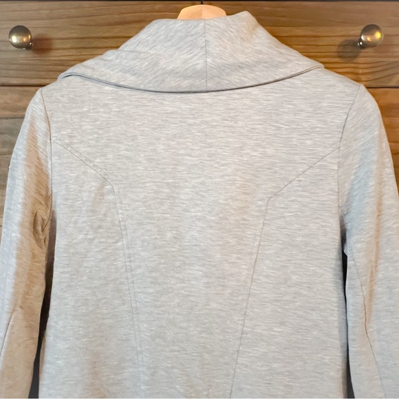 Helmut Lang Grey Modal “Villous” Knit Moto Jacket M - Picture 8 of 12